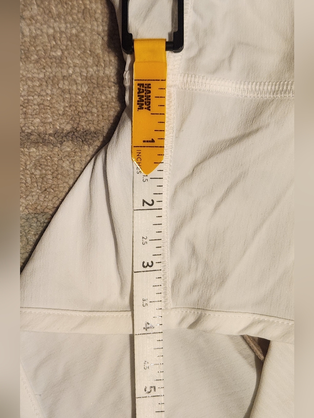 Lululemon Run Times Shorts. White. Size 4. NEW - Picture 7 of 7